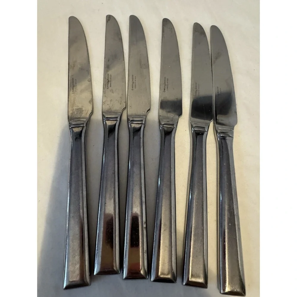 ADDISON Reed & Barton 6 Dinner Knives Stainless Everyday‎ Flatware China